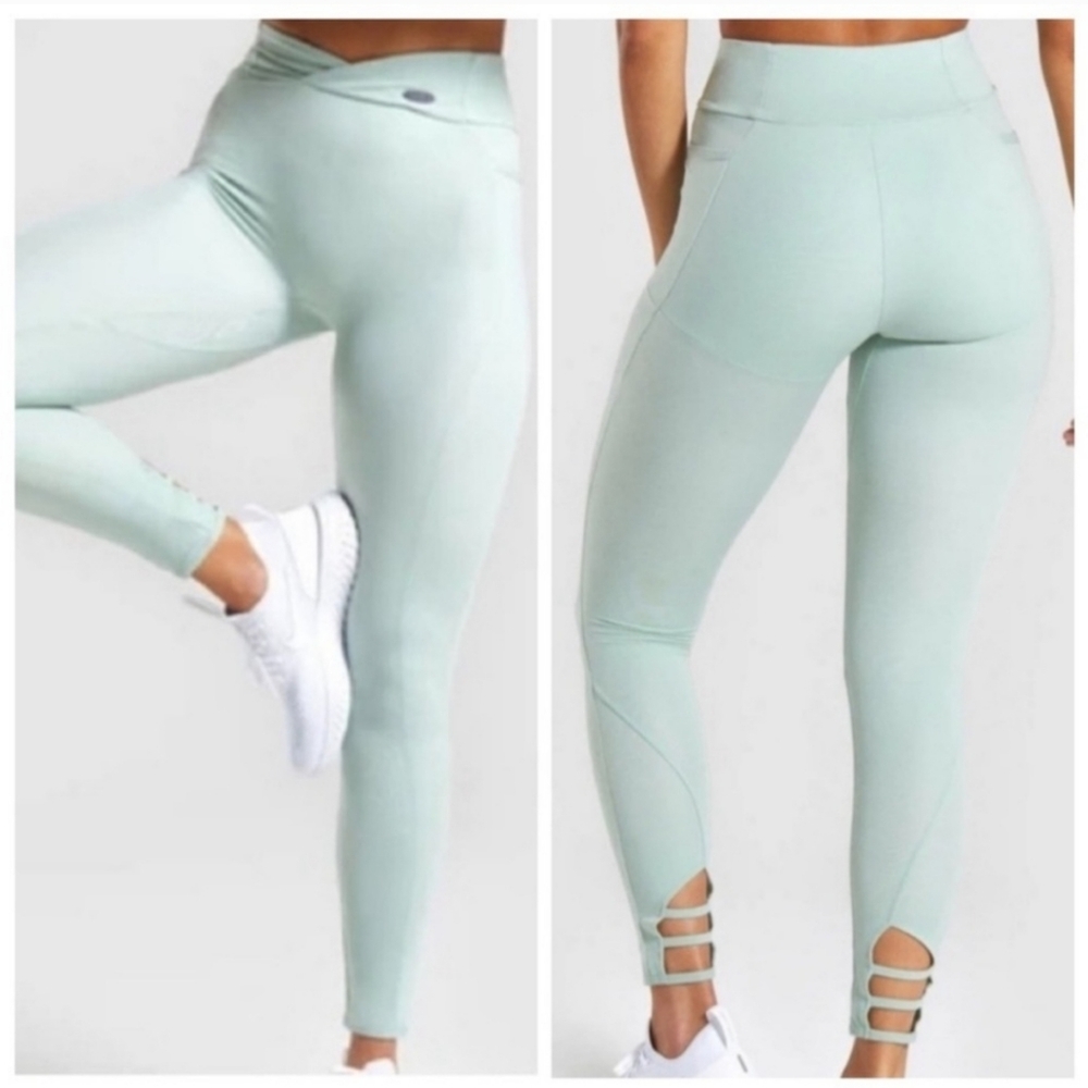 EUC Gymshark Leggings Workout Green S